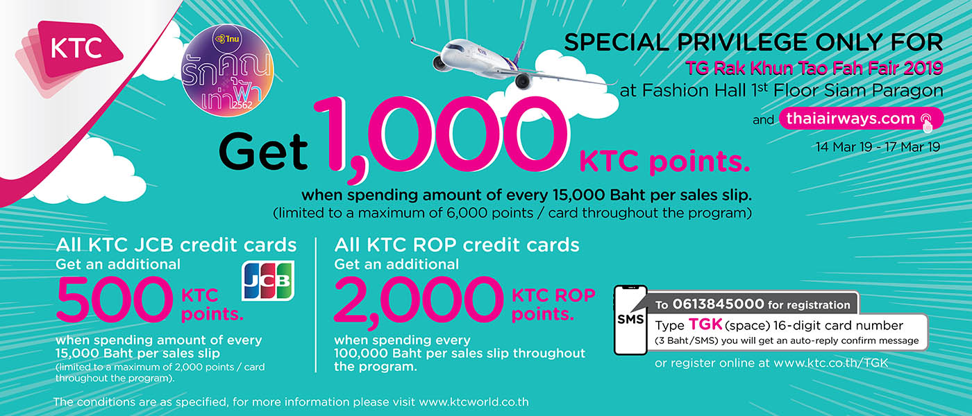 CoPromotion with KTC Promotions Thai Airways